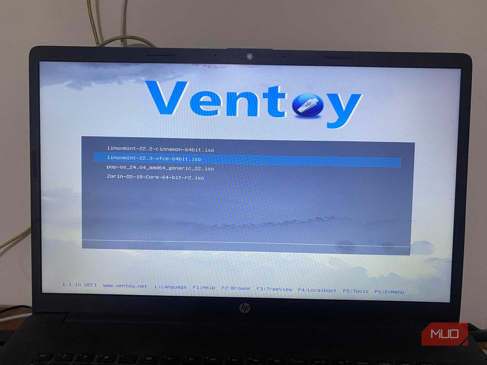 Installing Linux Mint from Ventoy Xfce