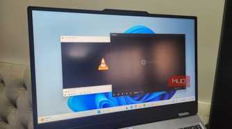 Laptop showing VLC and PotPlayer