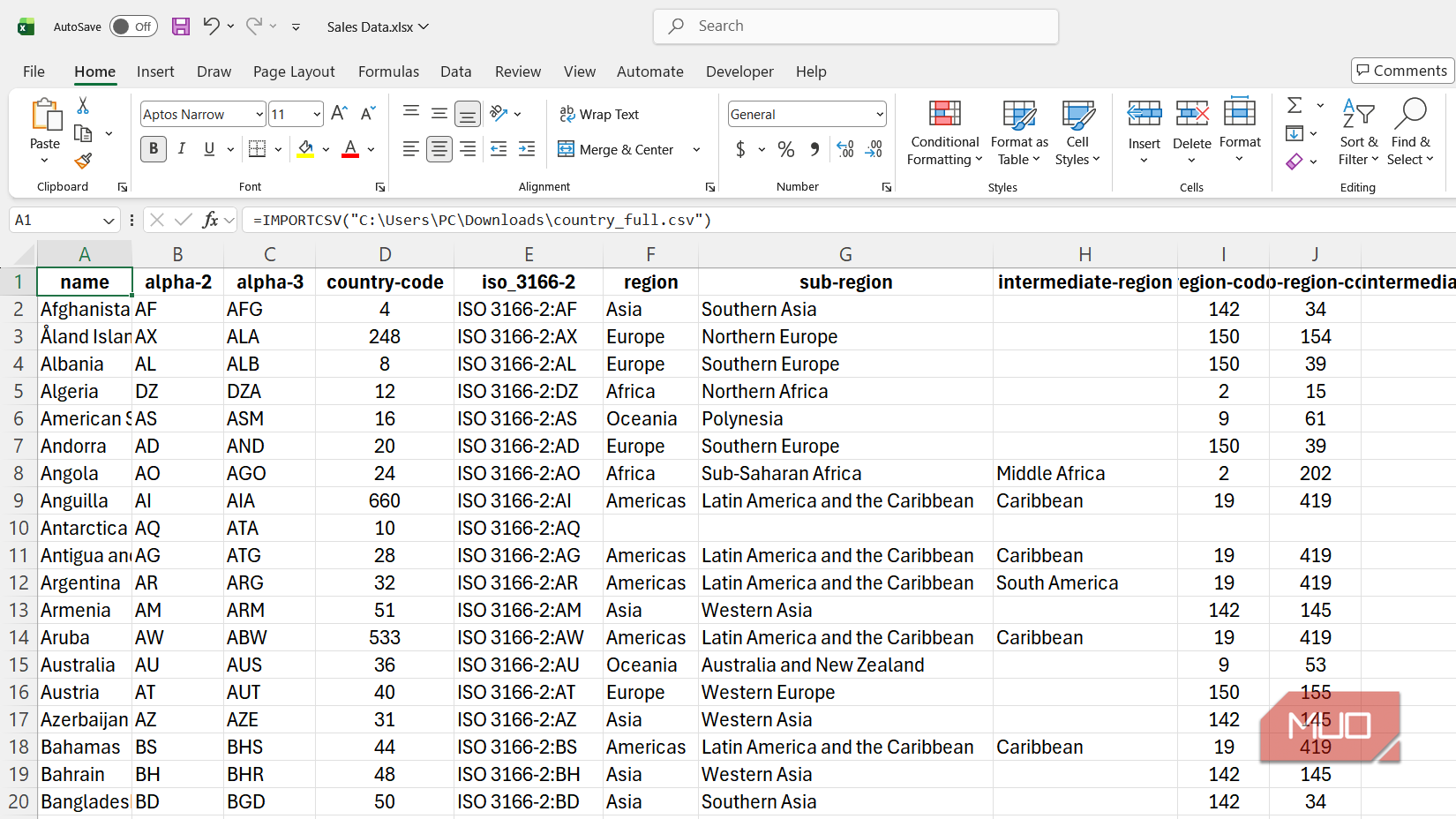 You should stop using Excel's Import Wizard and use this instead