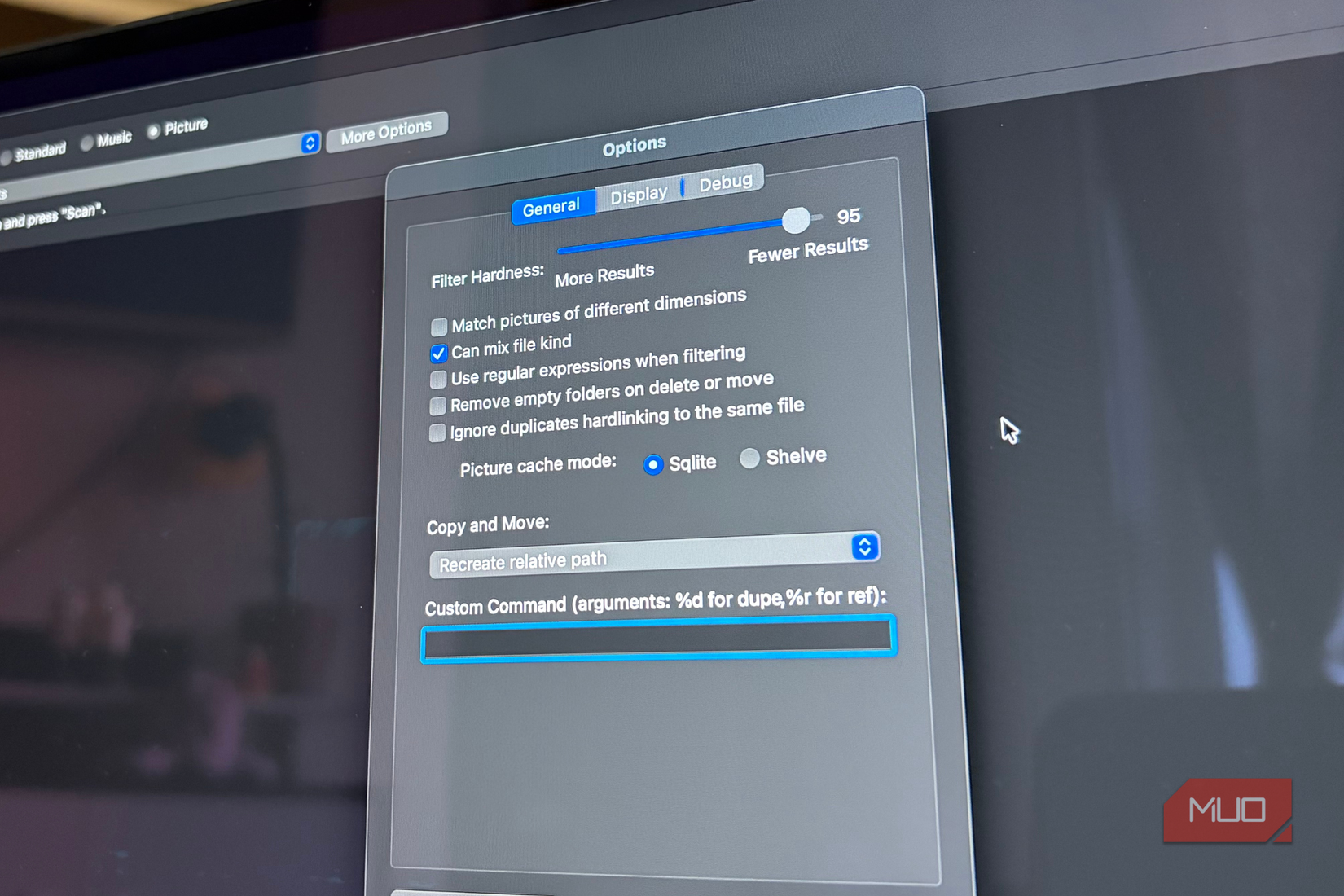 DupeGuru-তে ফিল্টার হিসাবে আরও বিকল্প উপলব্ধ