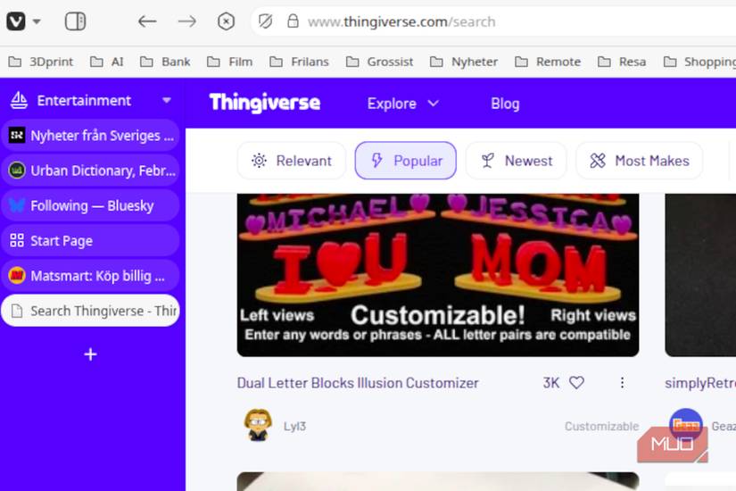 Tab chaos is easily achieved without grouping tabs.