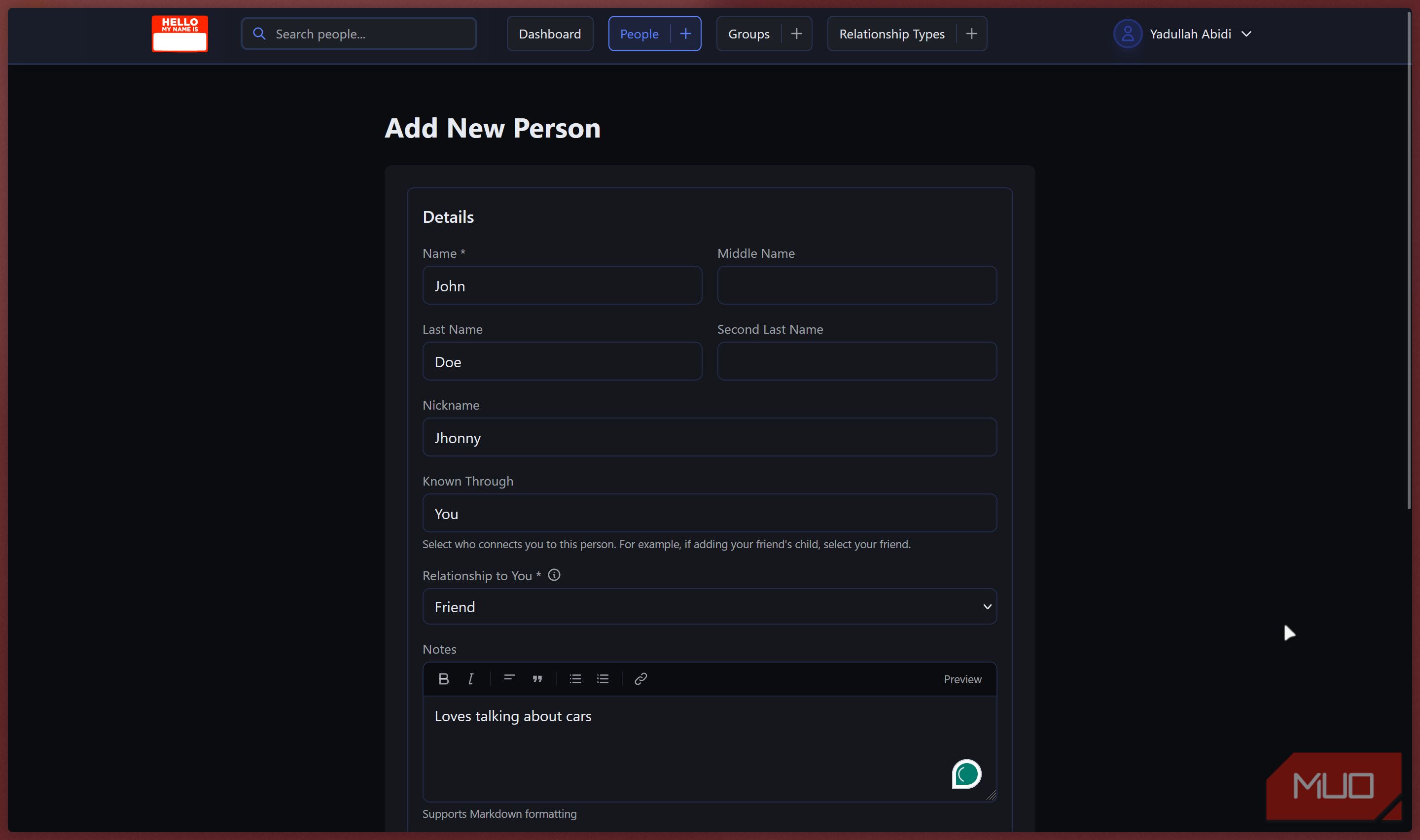 I’m terrible with names — this tool fixed that completely