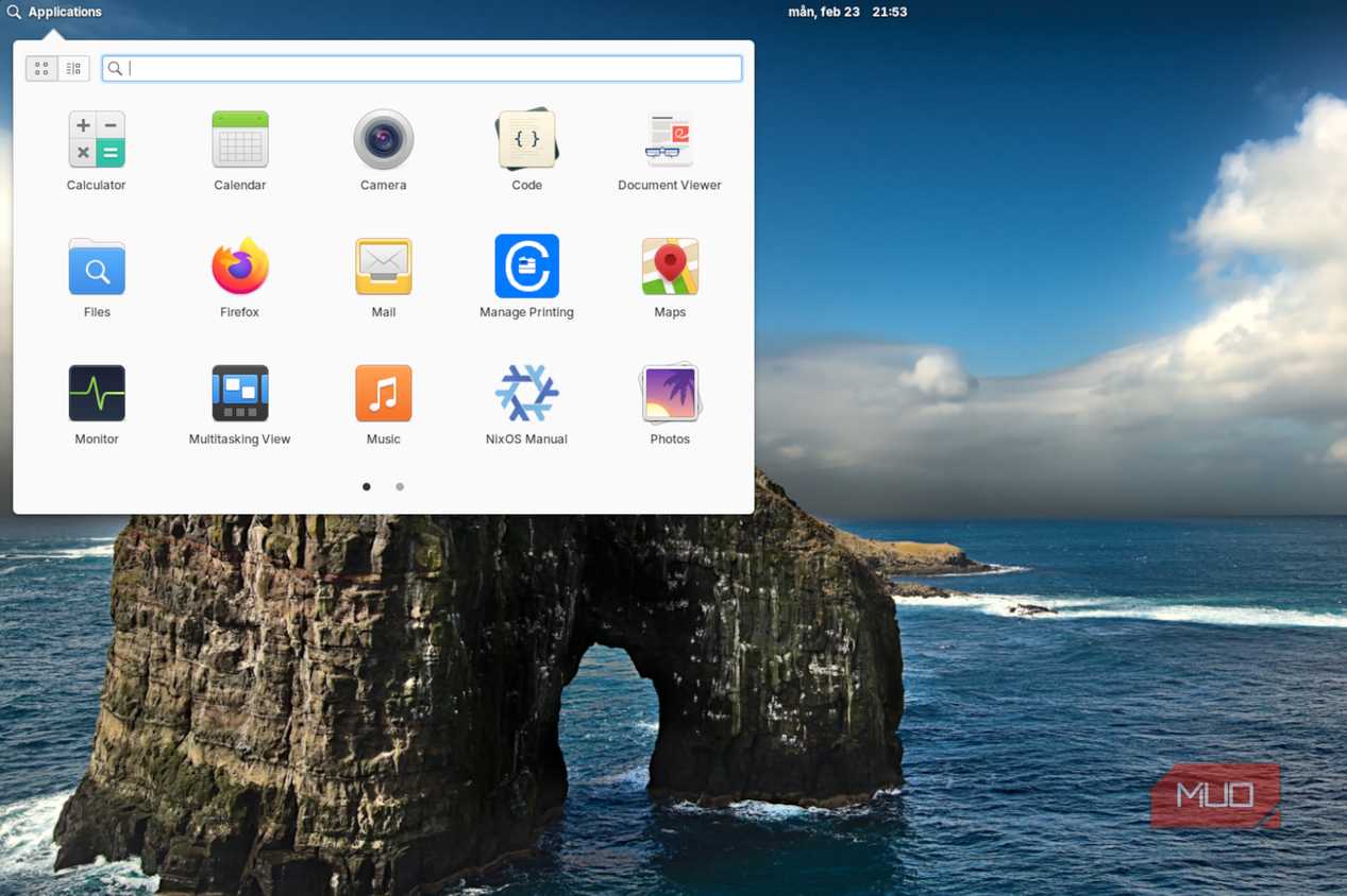 nixos app drawer