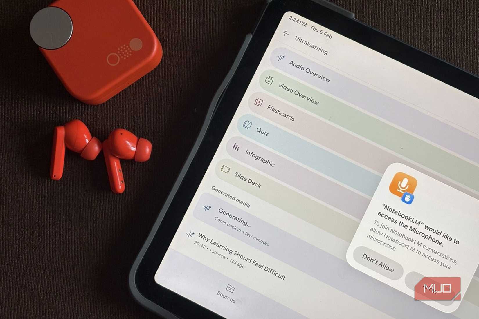 Descripción general del audio de NotebookLM