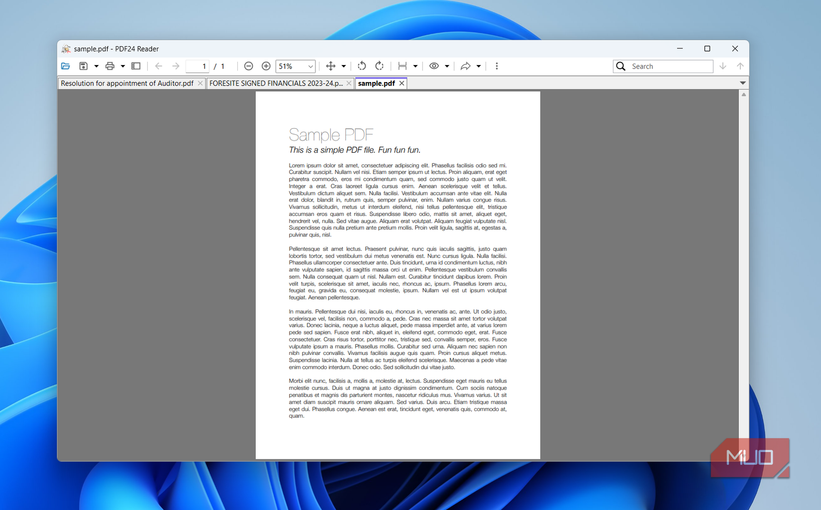 PDF24 بر روی دسکتاپ ویندوز