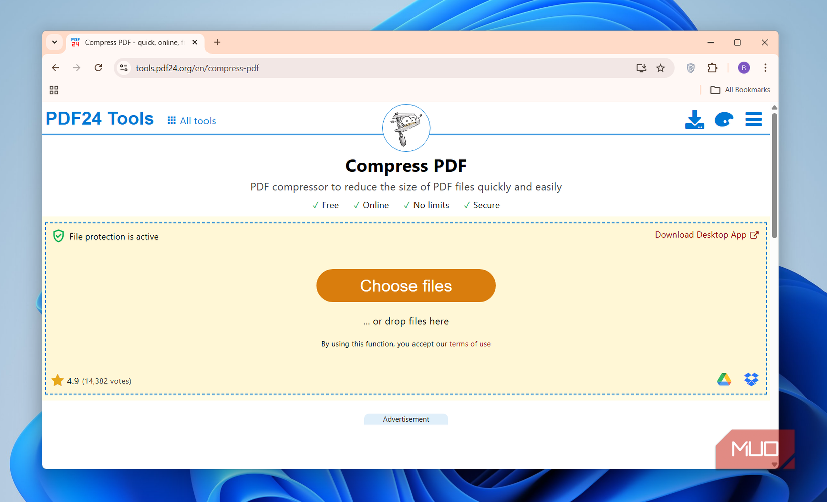 ابزار PDF24 در Chrome