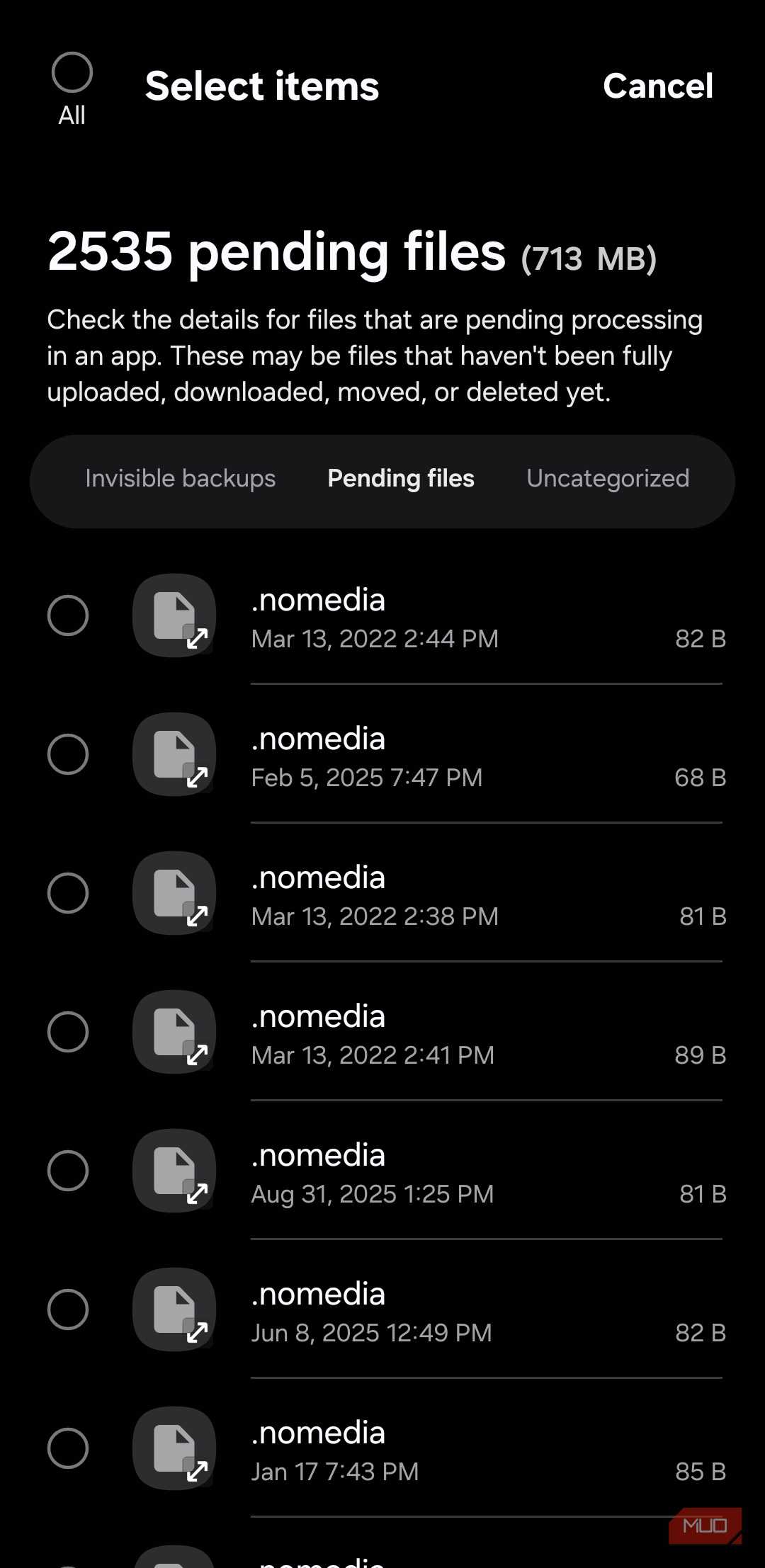 Pending File Images I found 15GB of useless files hiding on my Samsung phone