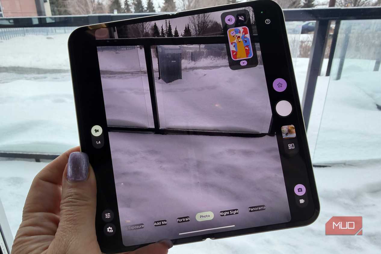 The Made You Look animation preview window on the inner screen of the Google Pixel 10 Pro Fold.