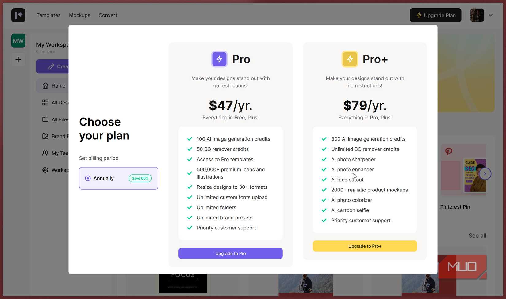 طرح‌های قیمت‌گذاری Pixelied