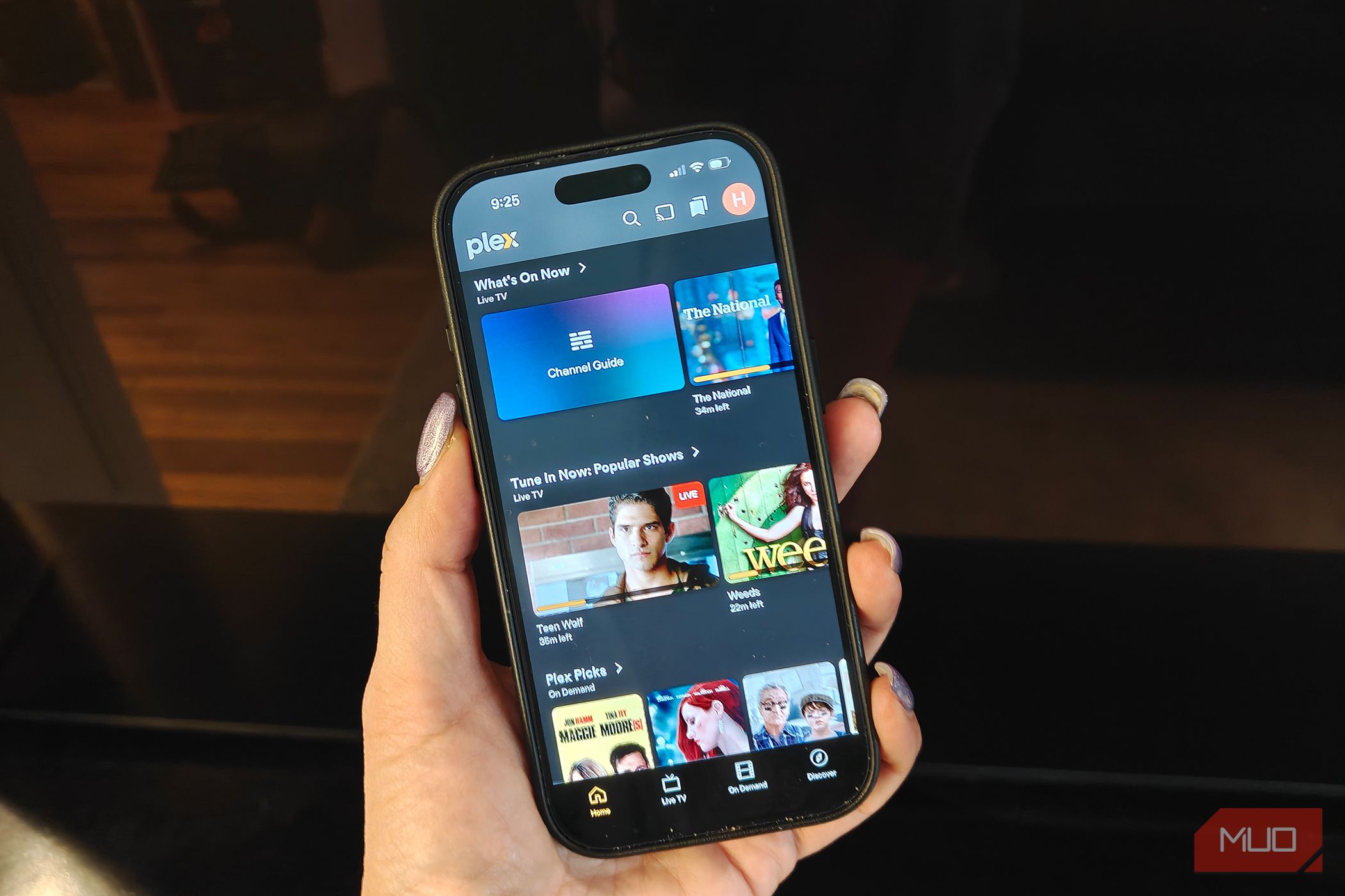 plex phone whats on now