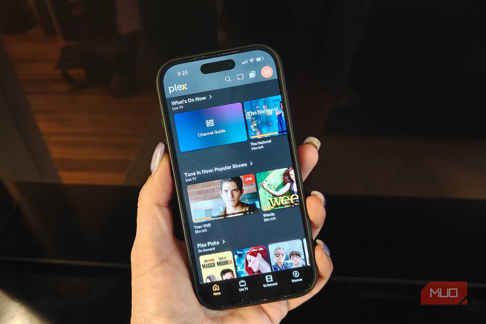 plex phone whats on now