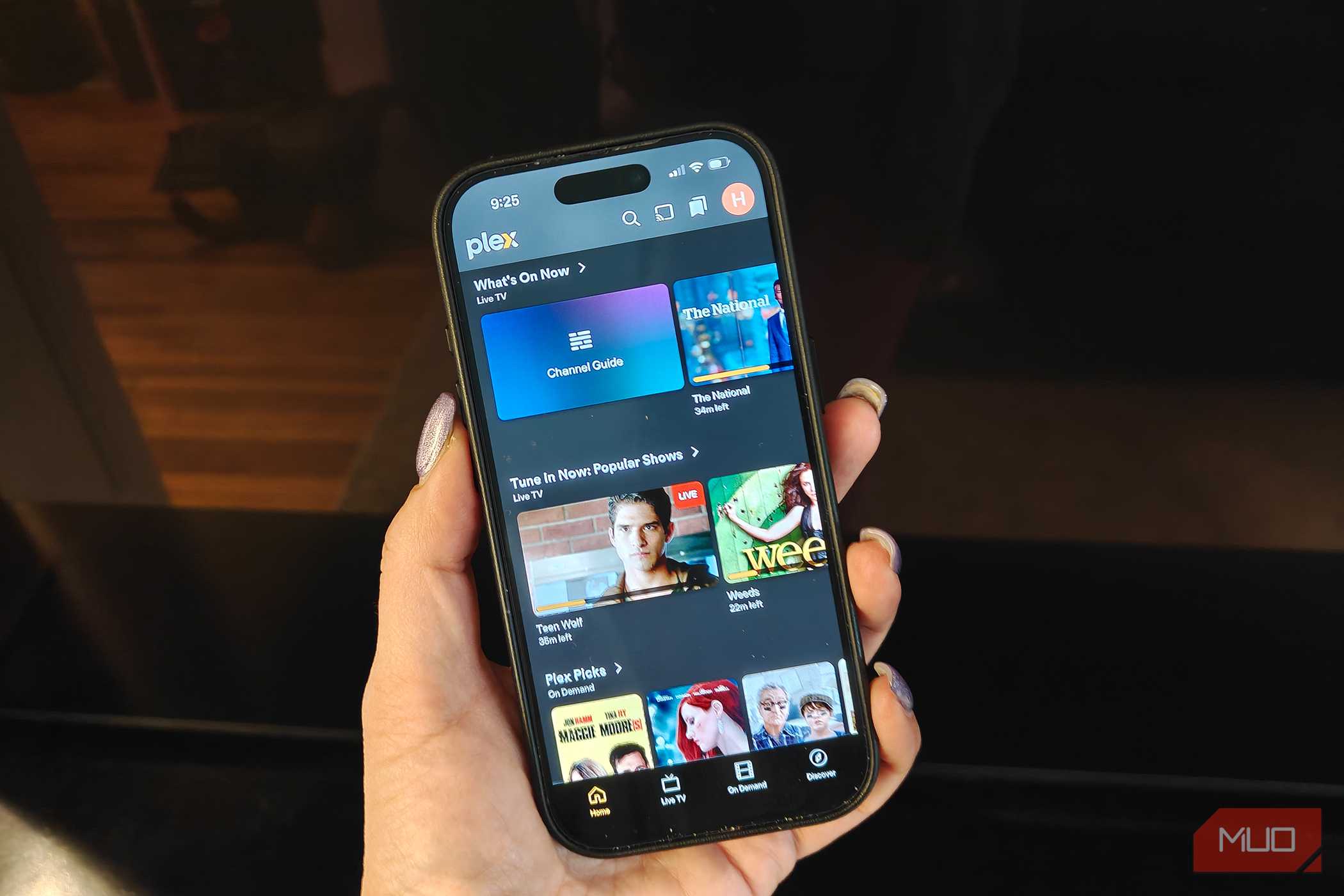 plex phone whats on now
