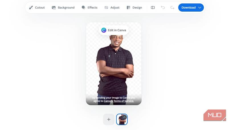 Removing background from image