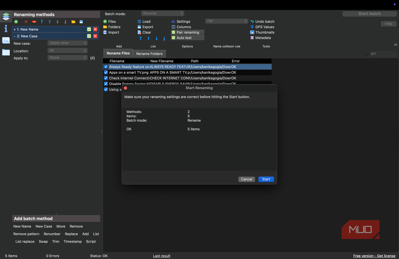 Using Rename Inr I used this app that automatically renames files sensibly
