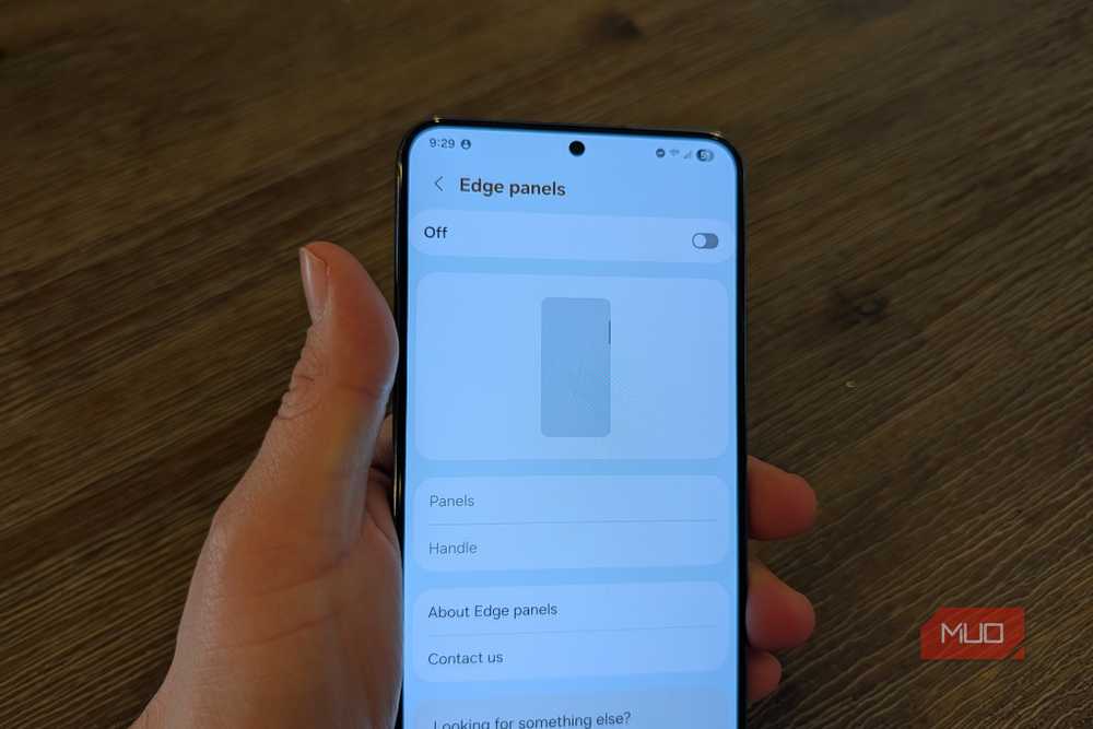 Samsung Edge Panels interface