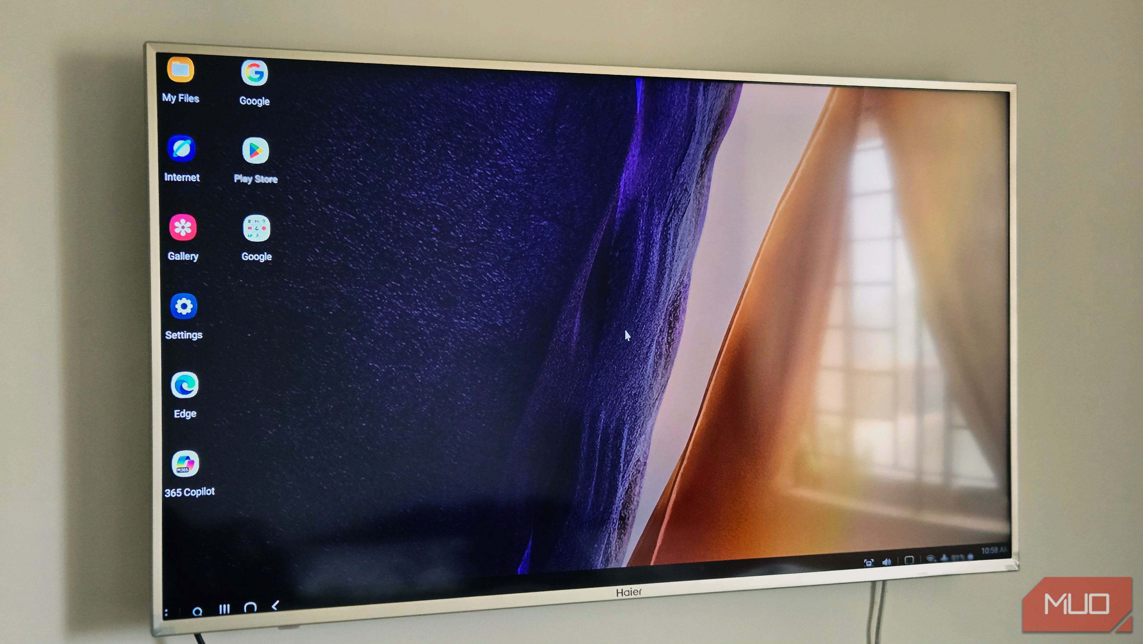 Samsung Galaxy Dex casted on a Haier TV
