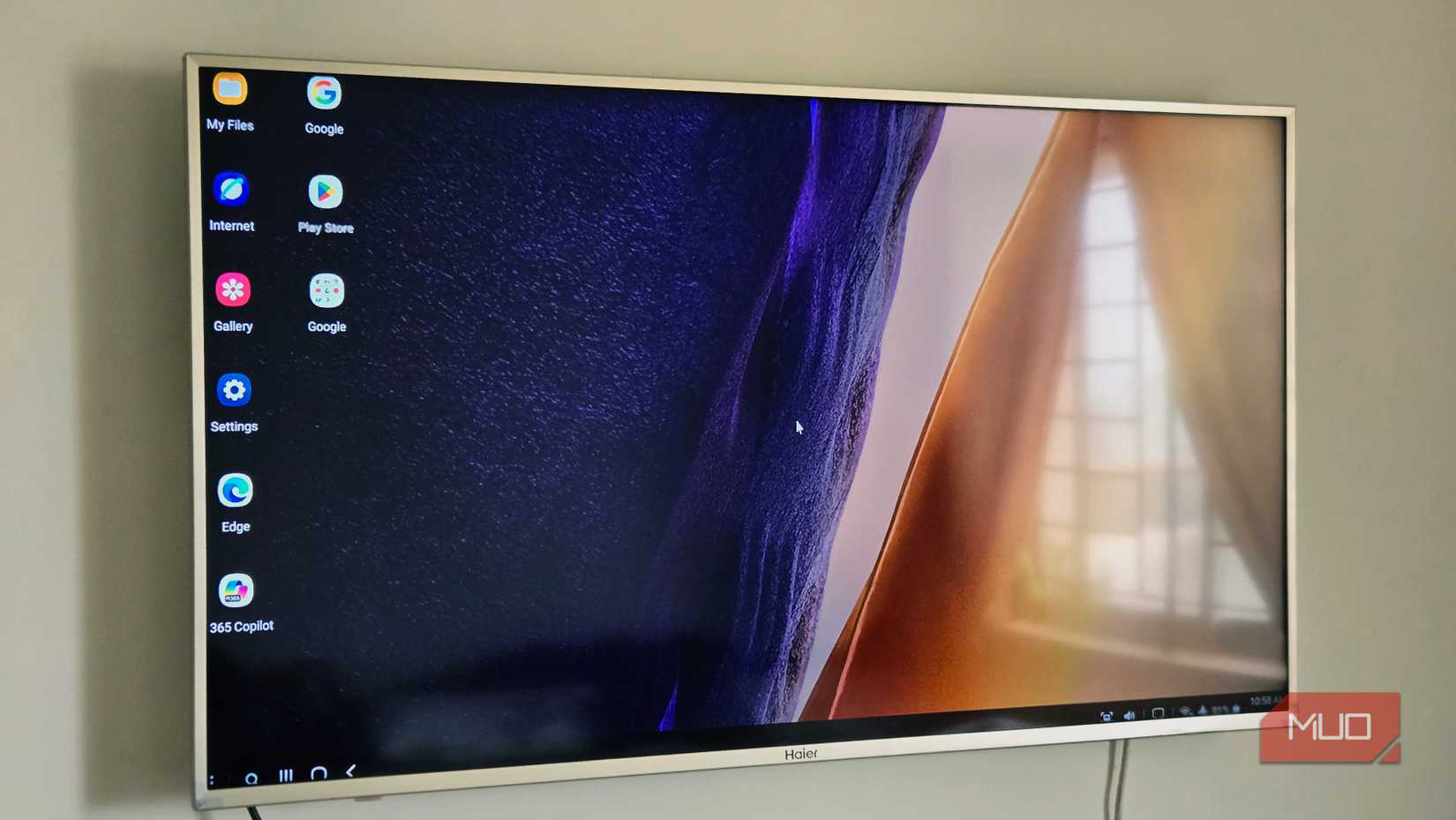 Samsung Galaxy Dex casted on a Haier TV