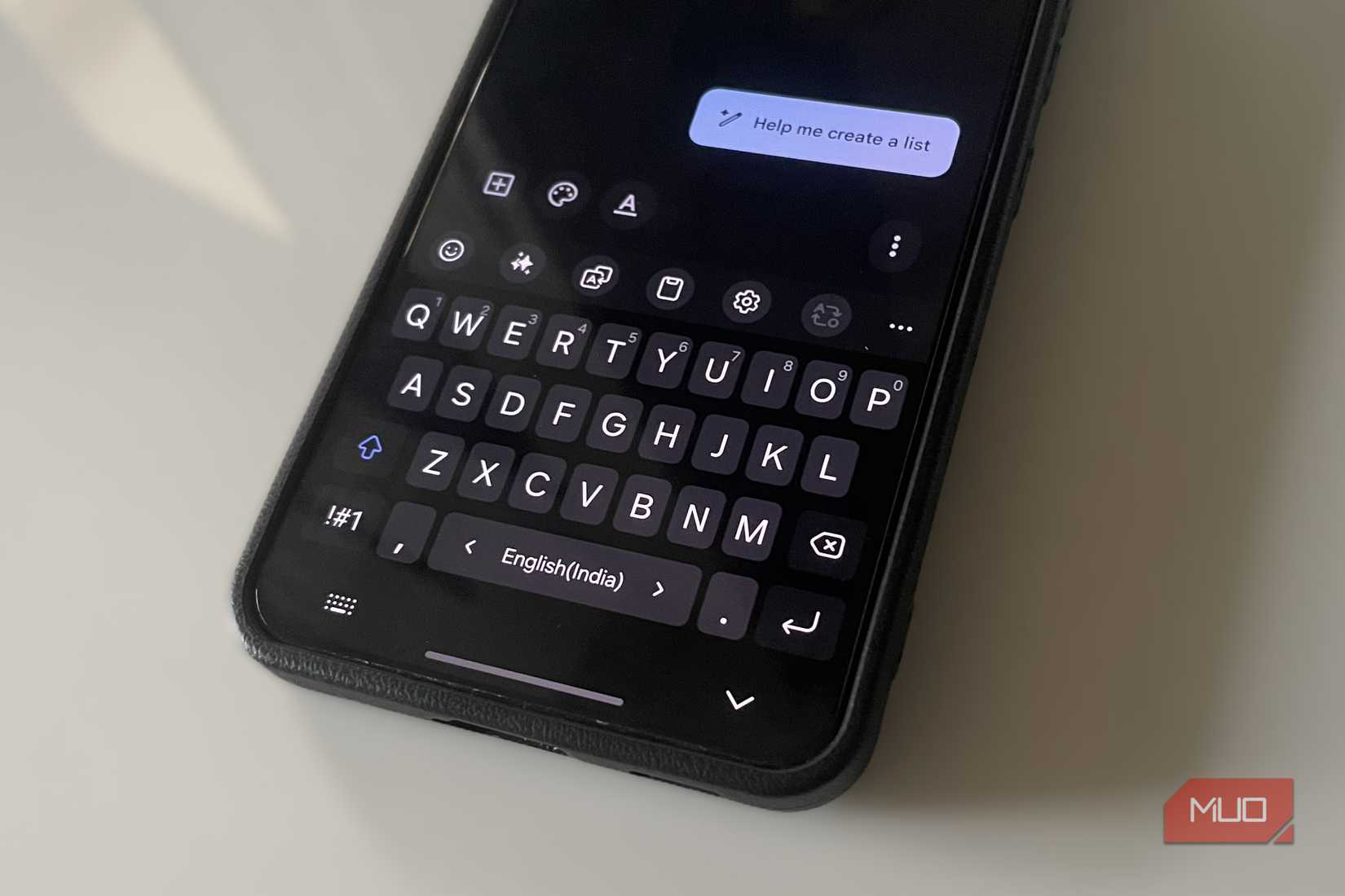 Samsung keyboard on Galaxy phone