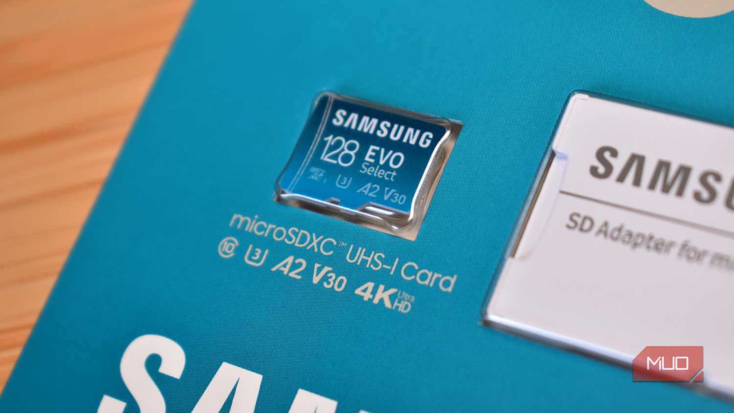 samsung microsd card in packaging.