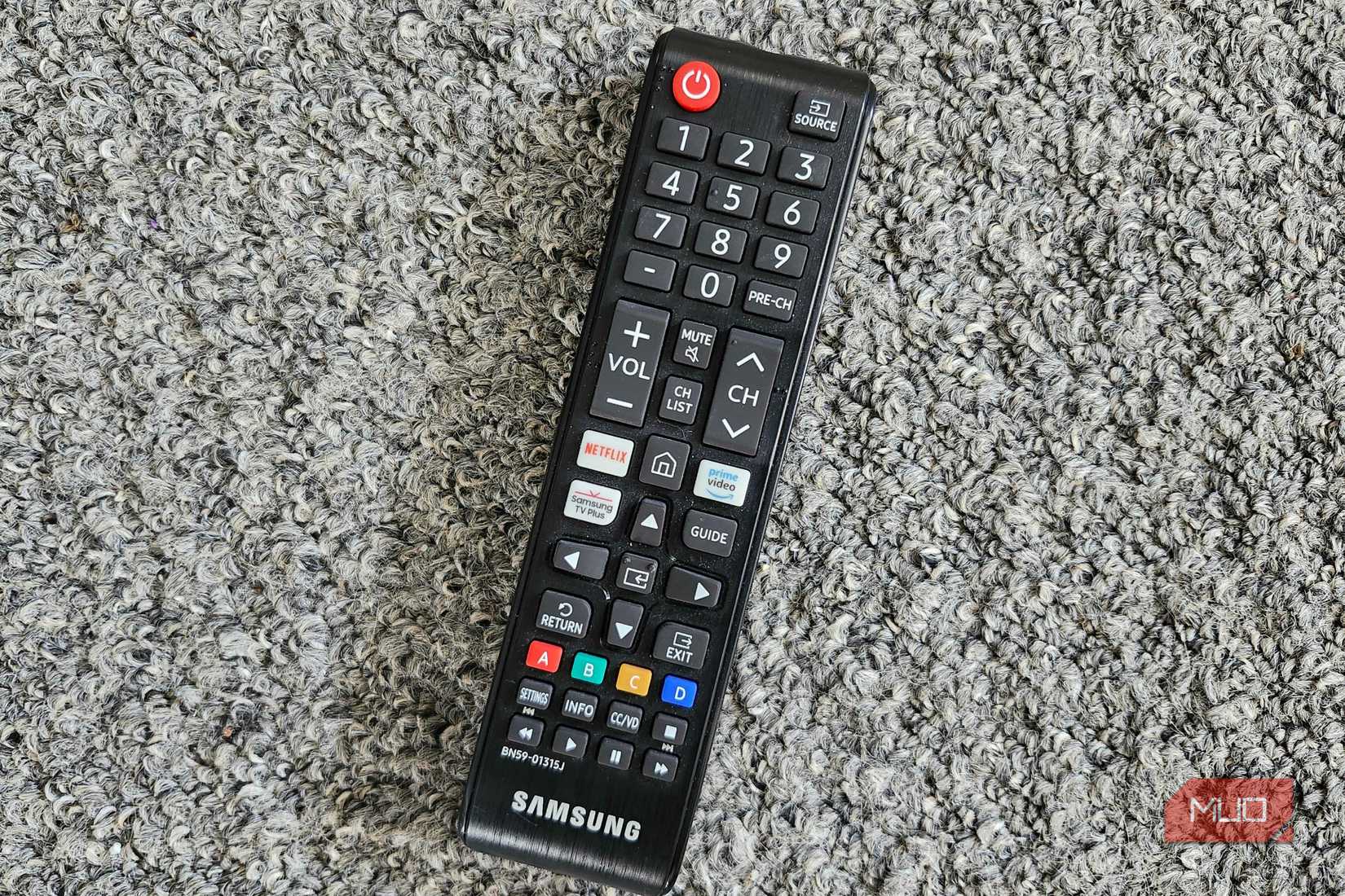 Samsung Remote with buttons and keys