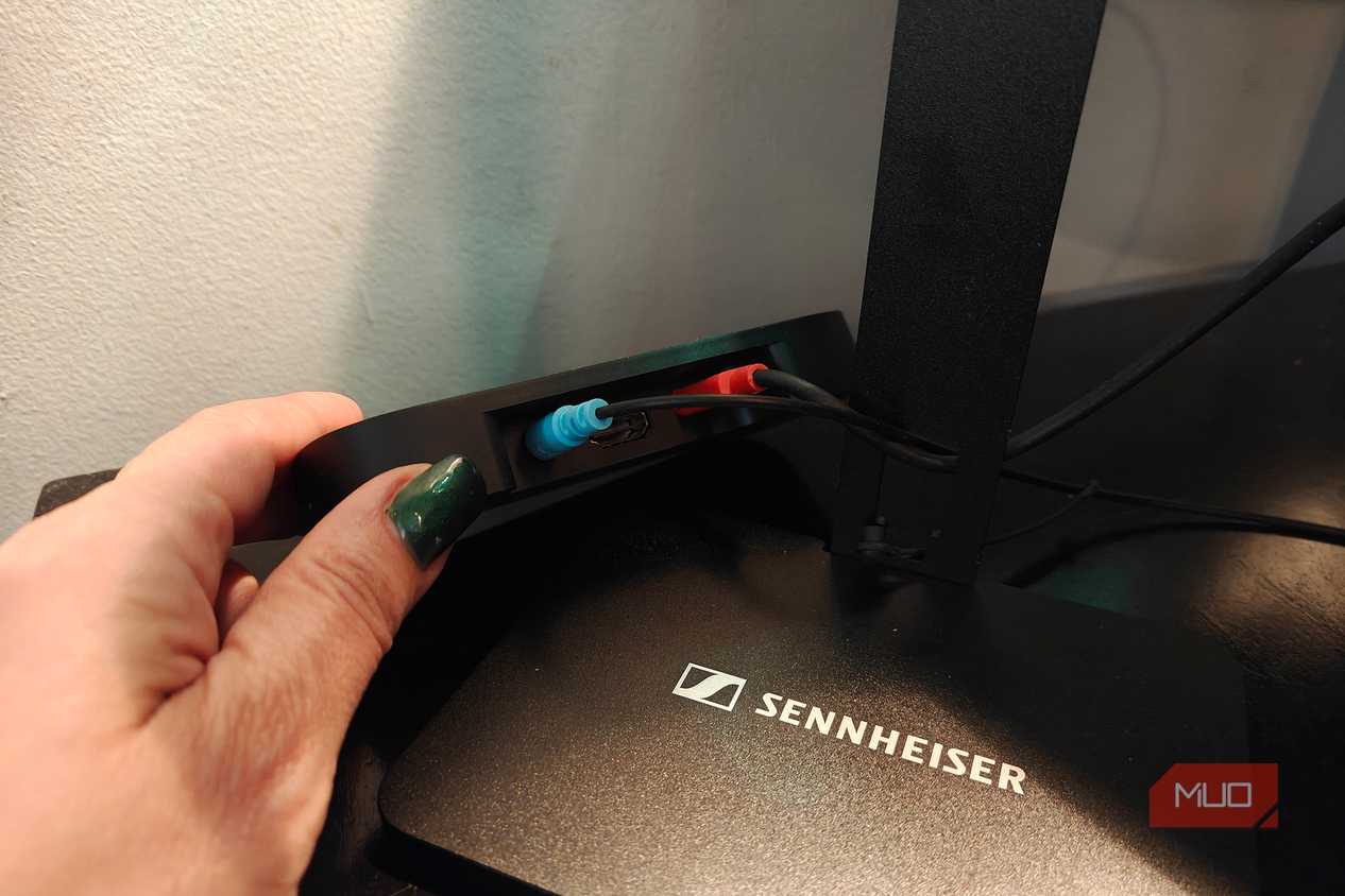 The back of the Sennheiser BTA1 Bluetooth transmitter.