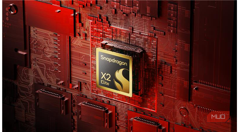 Imagen de prensa del chip élite Snapdragon X2