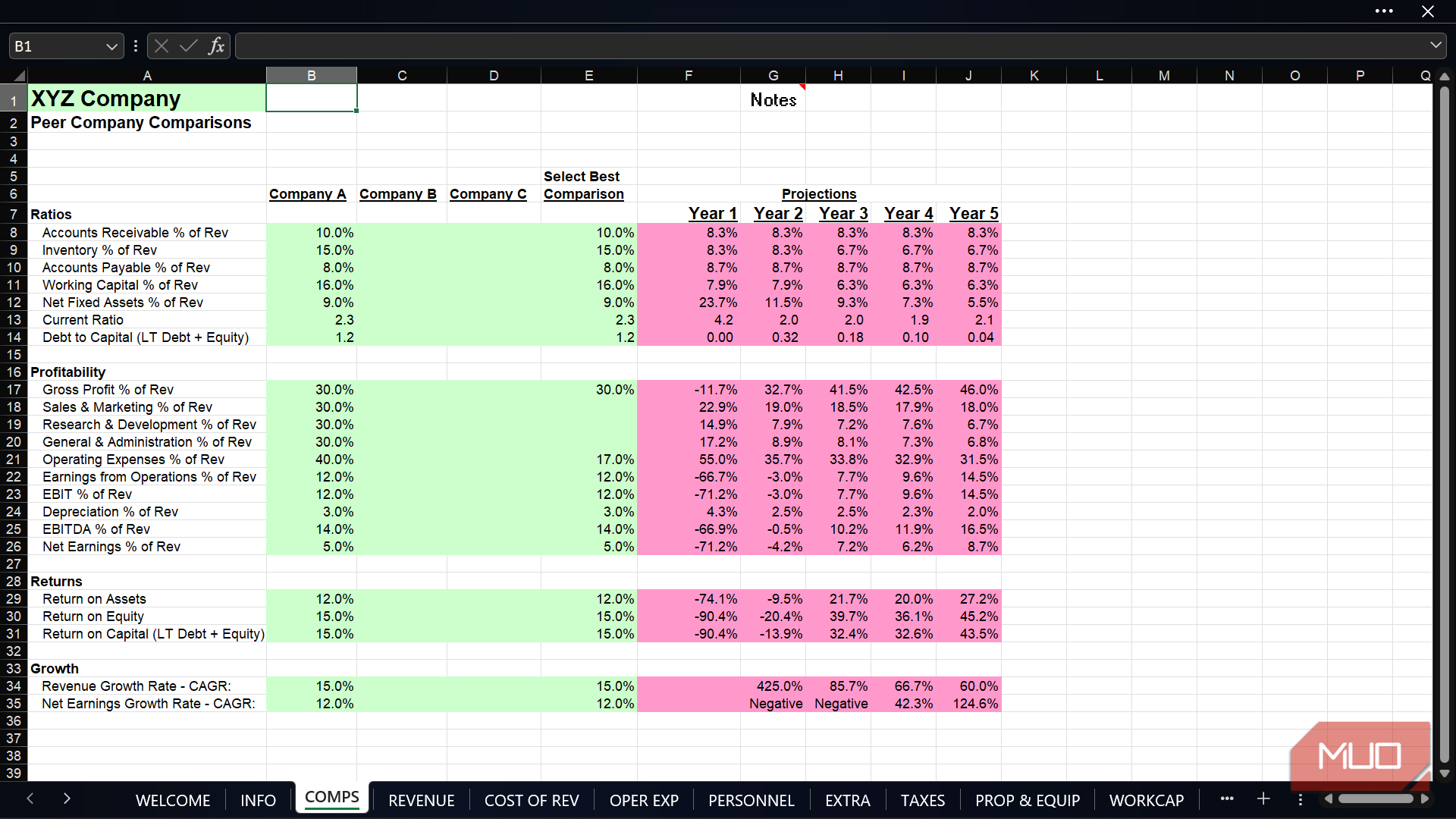7 ways I keep complex Excel workbooks from turning into a mess