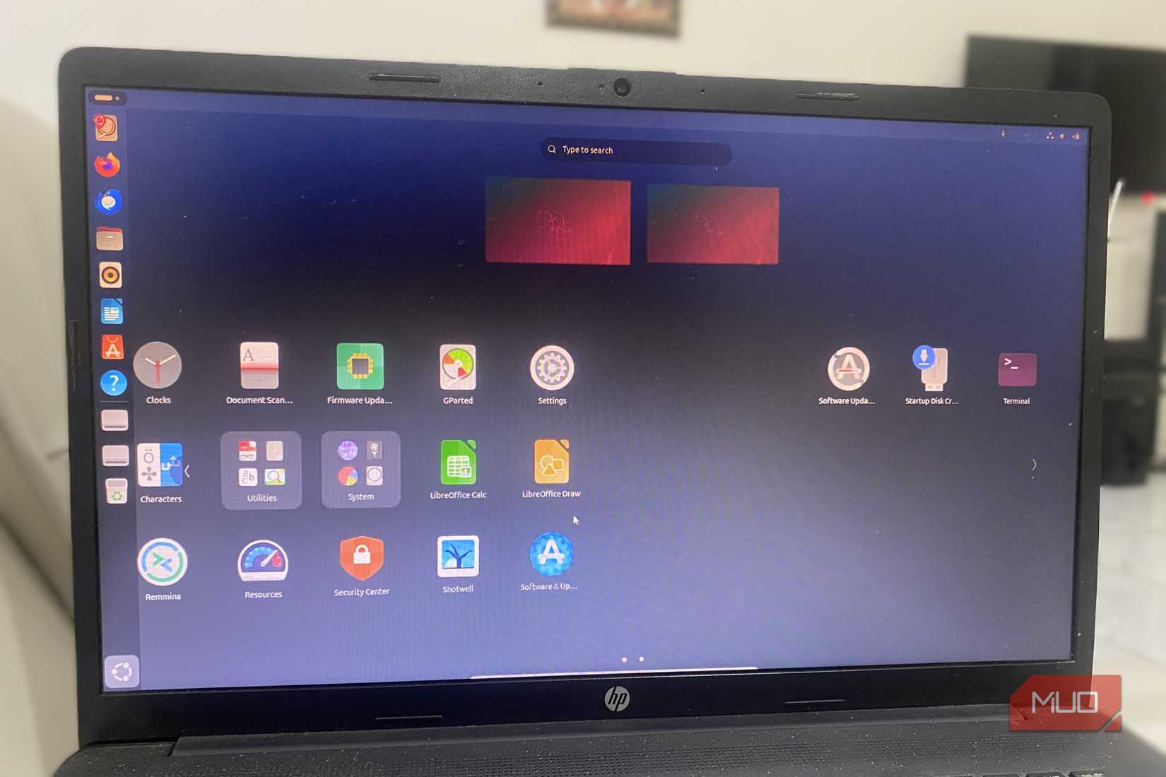 Ubuntu 26.04 on a laptop display