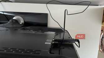 TV back panel with USB ports