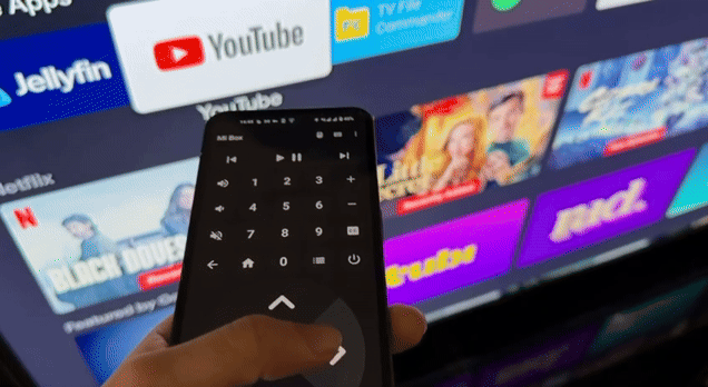 Using the BT remote app on a phone to control the TV-anim