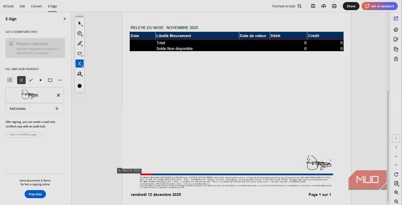 مشاهده امضای الکترونیکی PDF