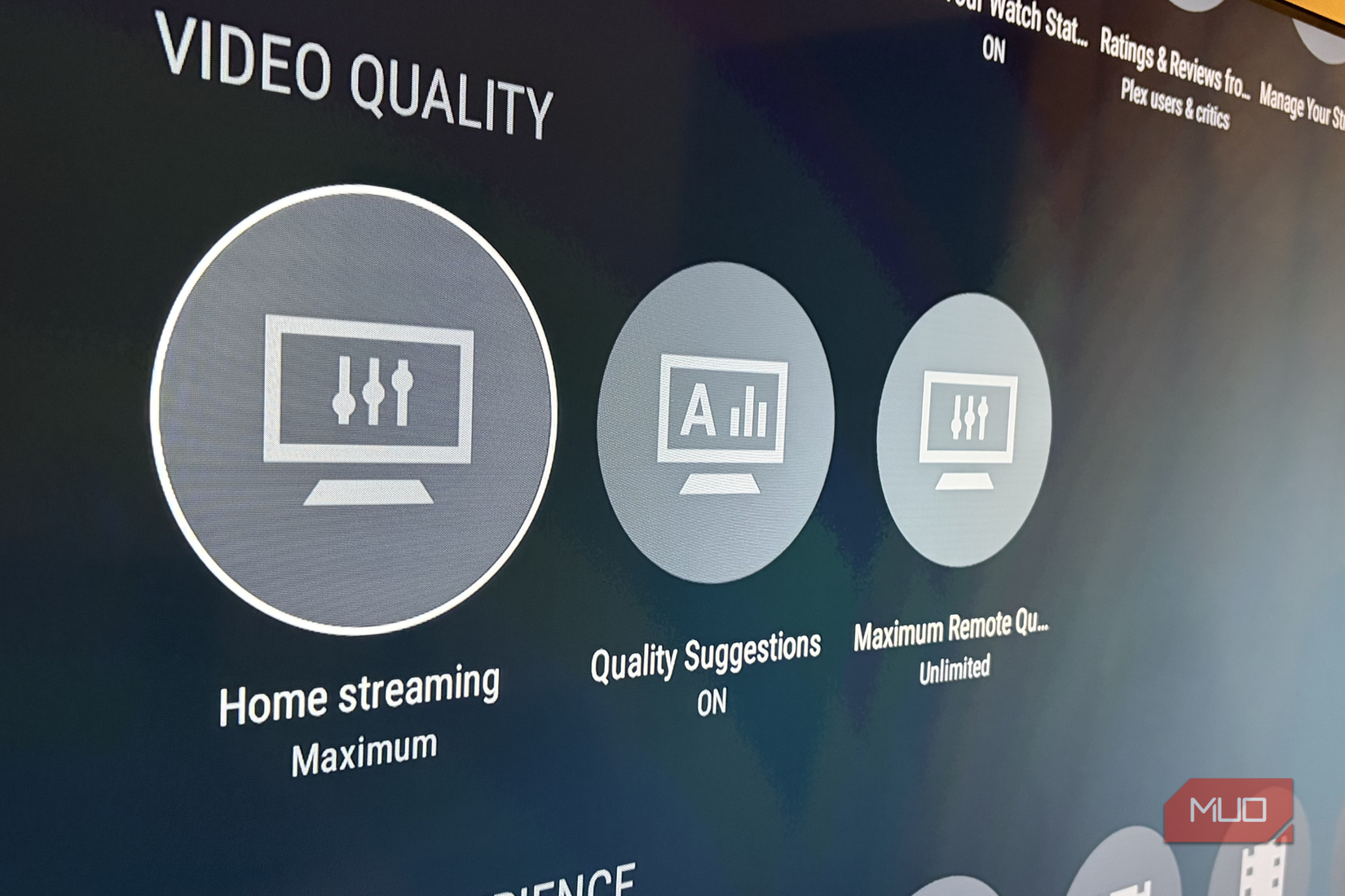 Video quality streaming on Plex