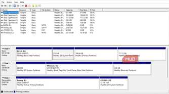 Viewing drives on Disk Management