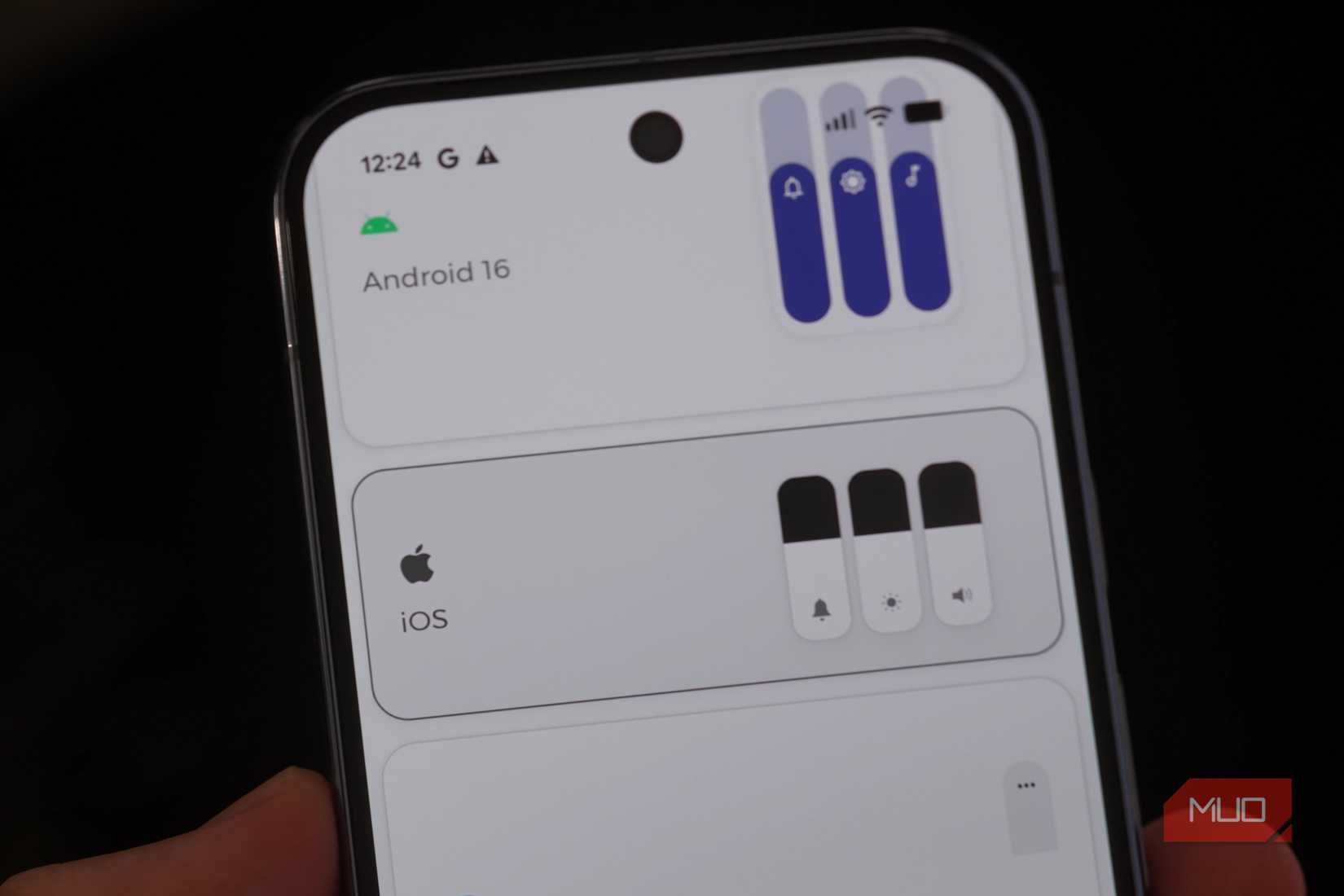 iOS listed as a volume style option in the Volume Styles app.