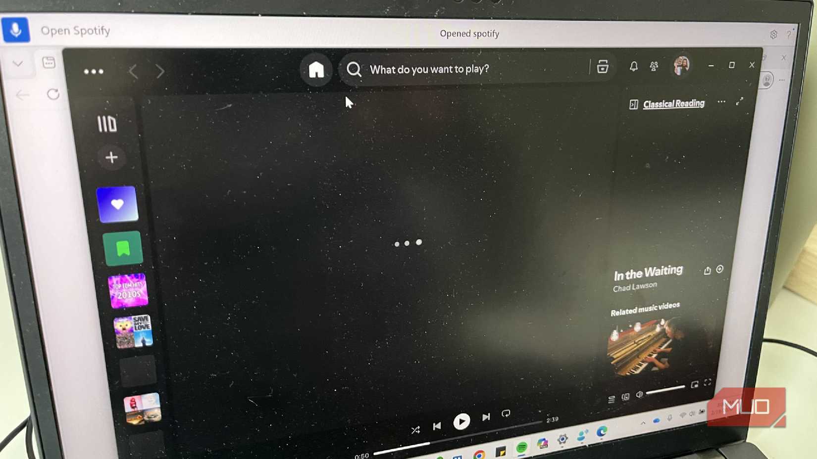 Windows 11-এ Spotify খুলতে ভয়েস-টু-টেক্সট জিজ্ঞাসা করা হচ্ছে