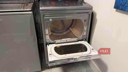 whirlpool dryer door open
