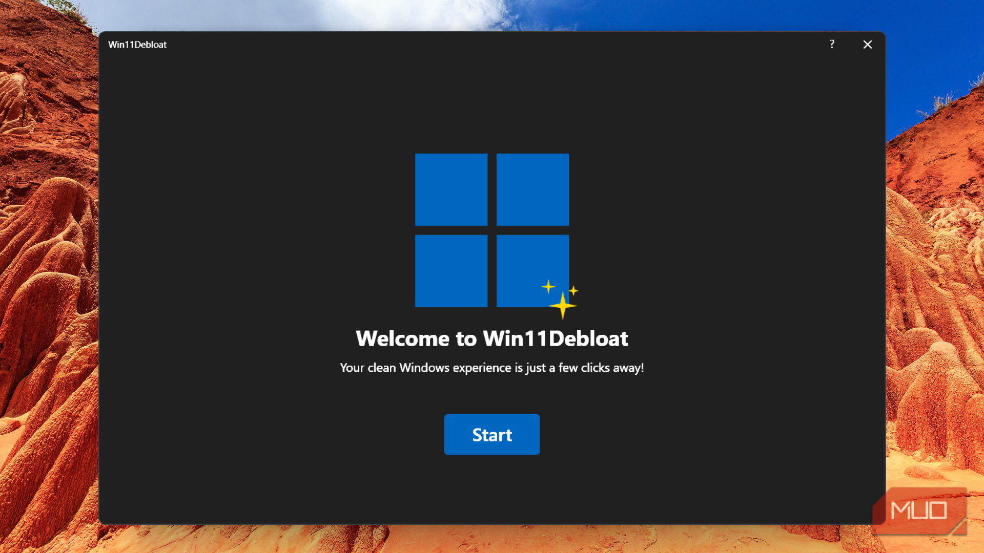 Win11Debloat in Windows 11.