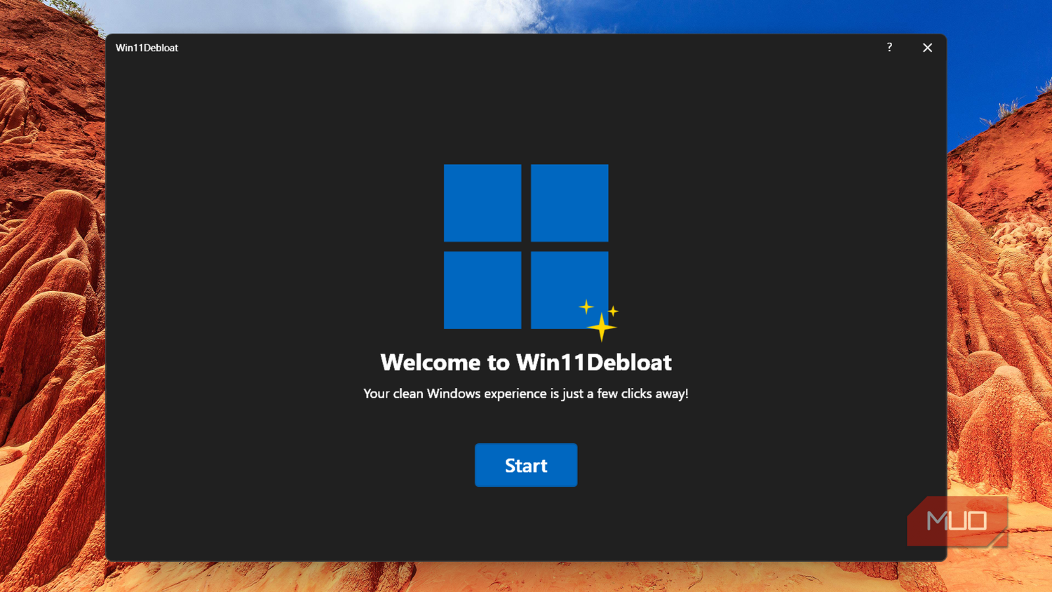 Win11Debloat in Windows 11.