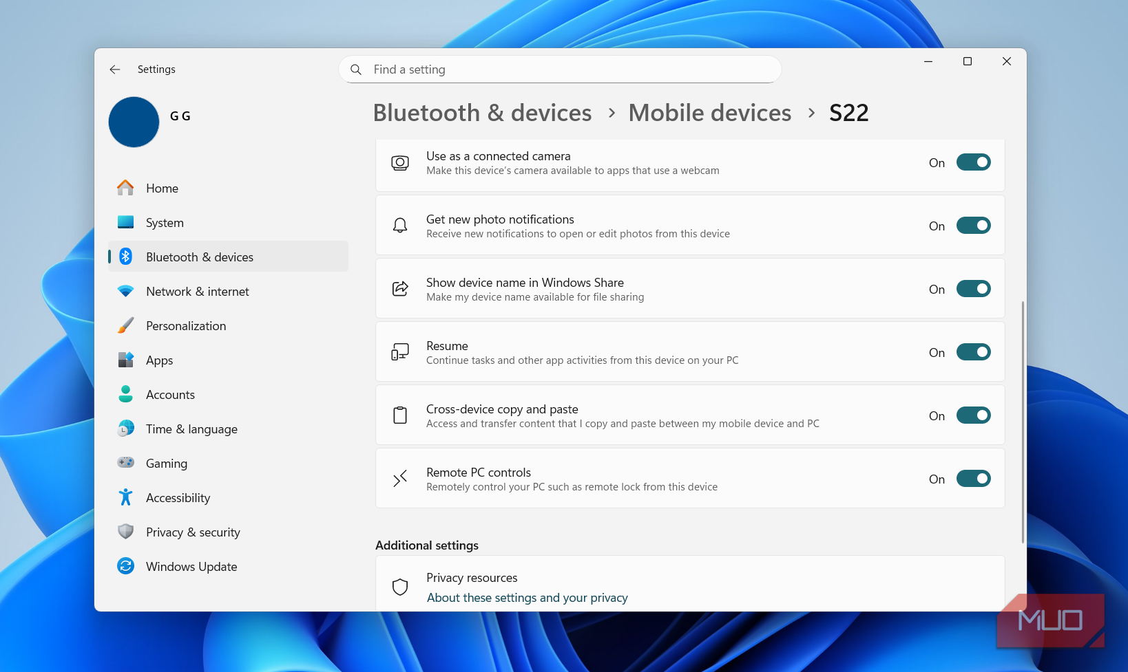 Windows 11 Resume feature