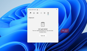 Windows clipboard prompt on desktop
