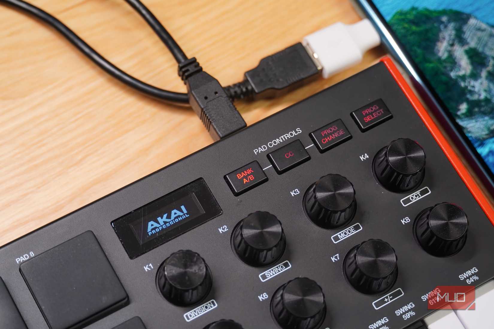 A MIDI keyboard connected to a Windows 11 PC.