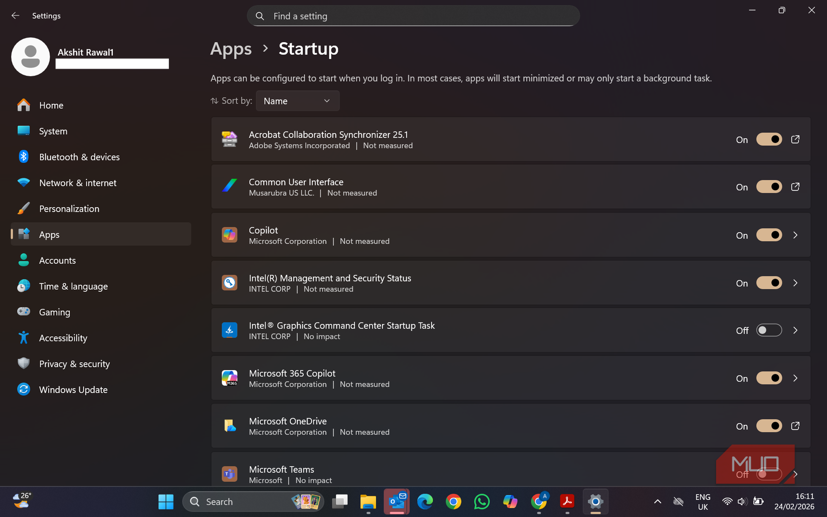 Windows Startup Apps