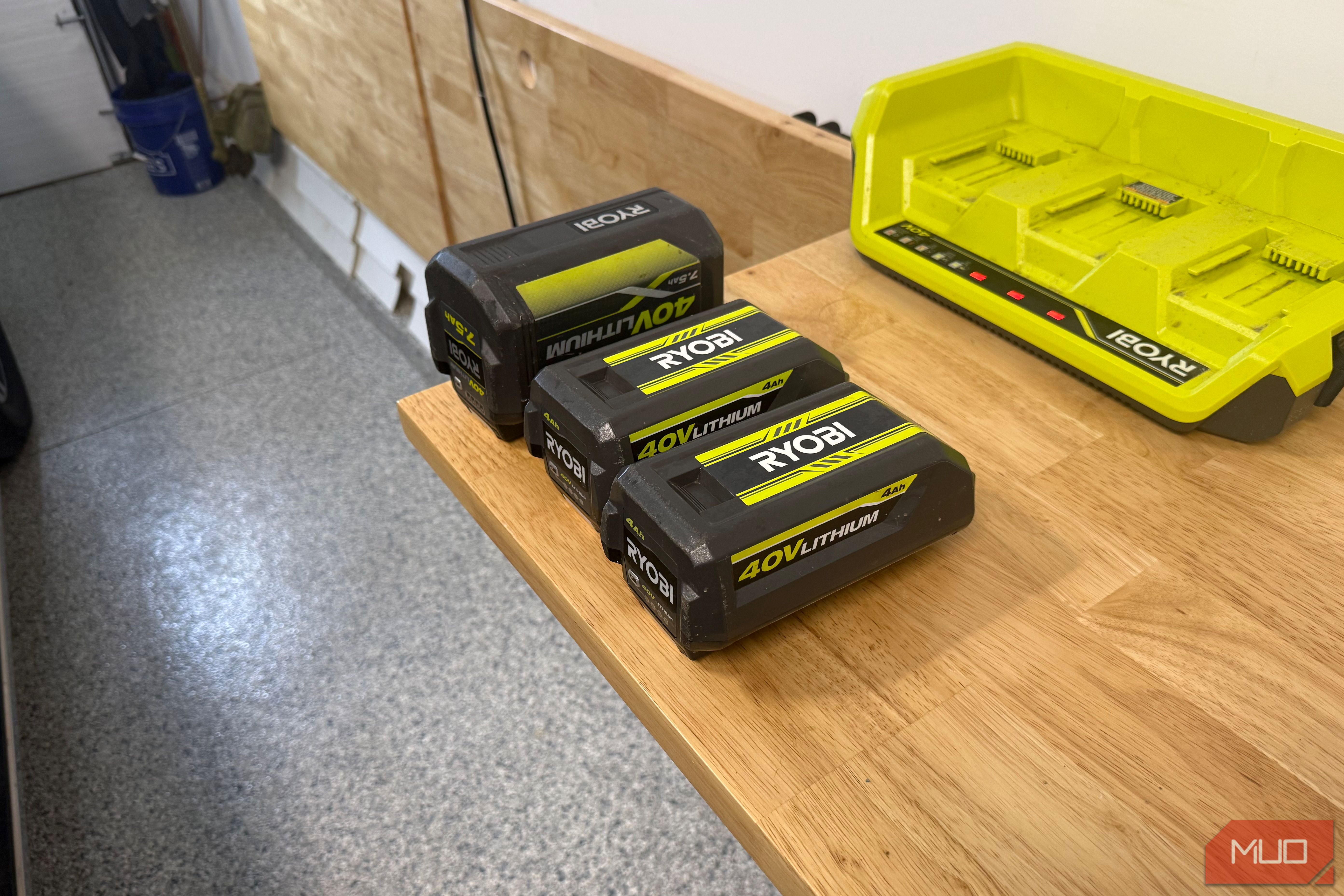 3 ryobi 40v lithium batteries