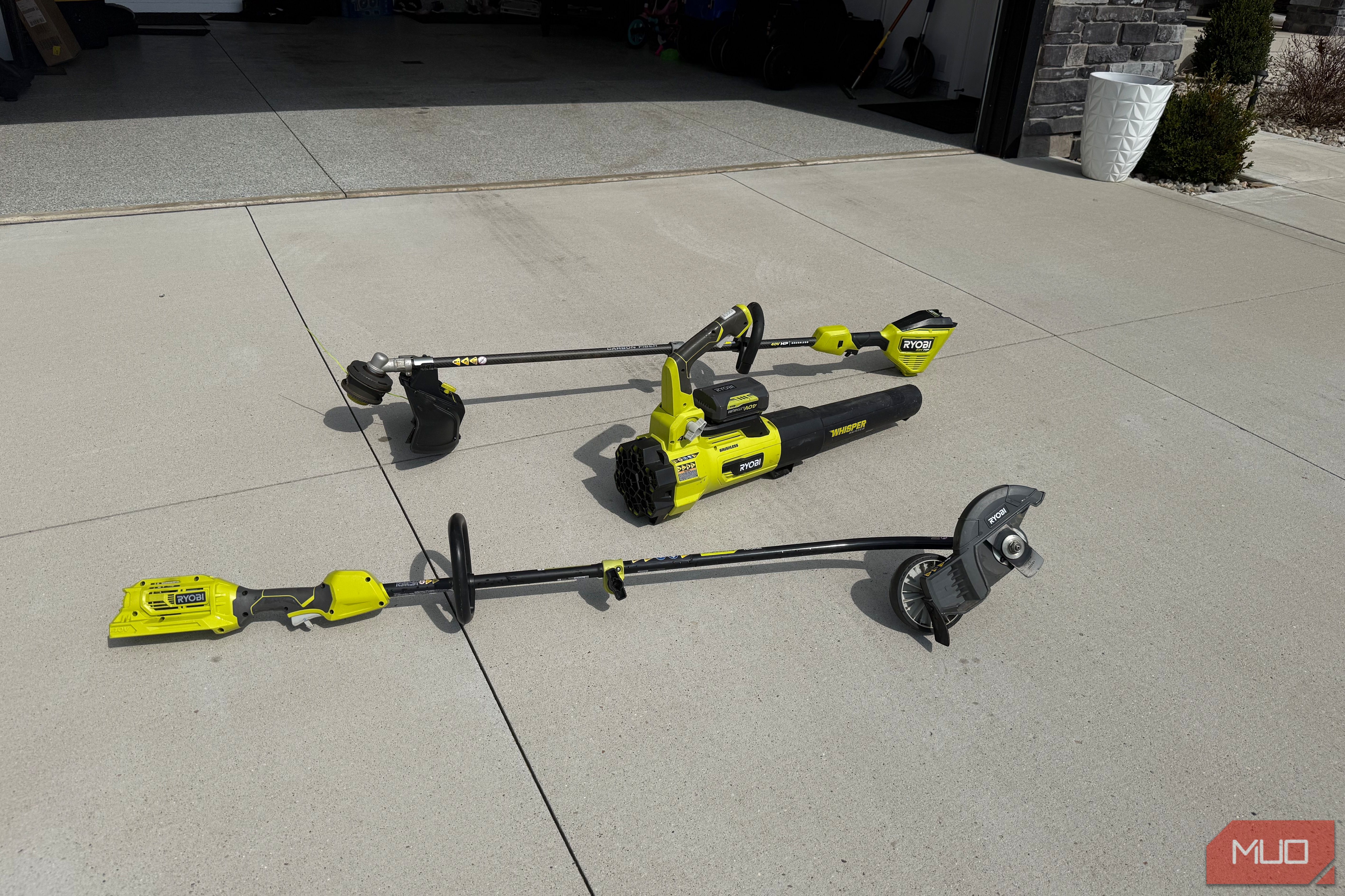 3 ryobi yard tools