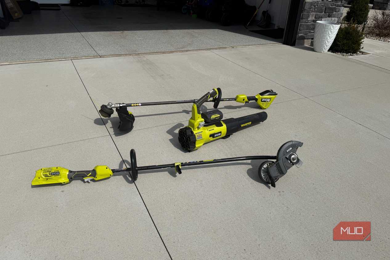 3 ryobi yard tools