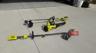 3 ryobi yard tools