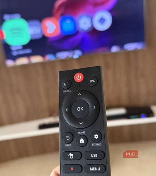 A Bluetooth remote connected to a TV