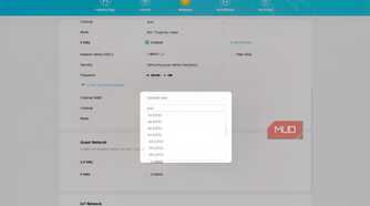 A Wi-Fi router's dashboard showing options for Wi-Fi channel selection