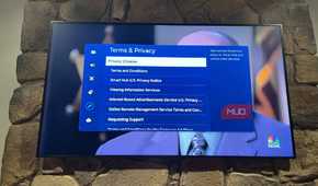 Terms and Privacy page on Samsung TV