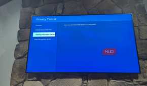 Privacy Center page on Samsung TV